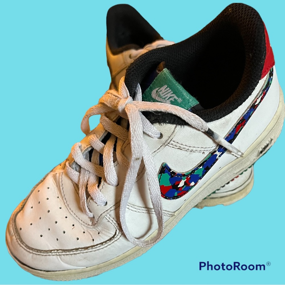 Nike Air Force 1 Youth Size 2 Melted Crayons Color